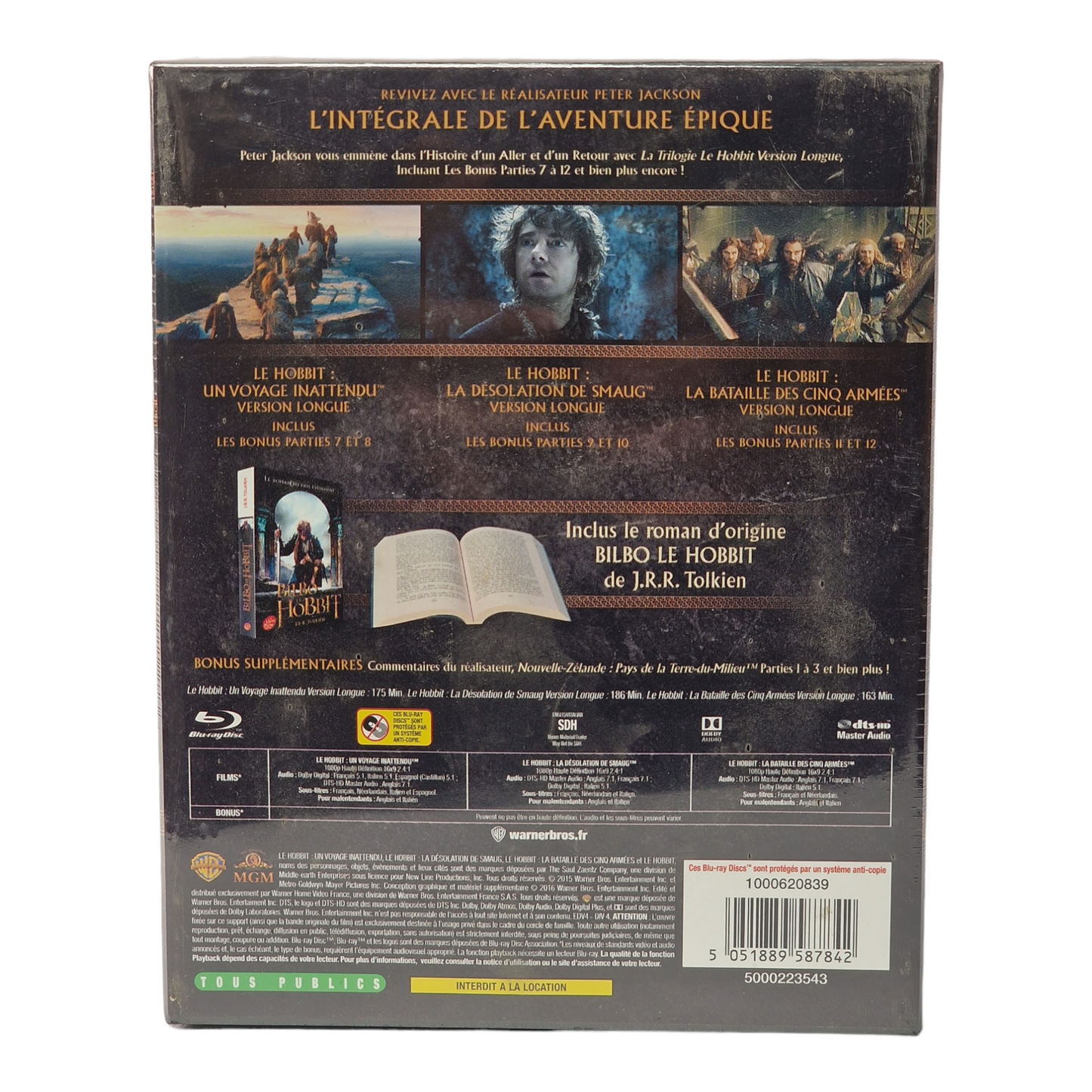 Le Hobbit La Trilogie Blu-ray Coffret  Edition Limité Spéciale Fnac Zone B