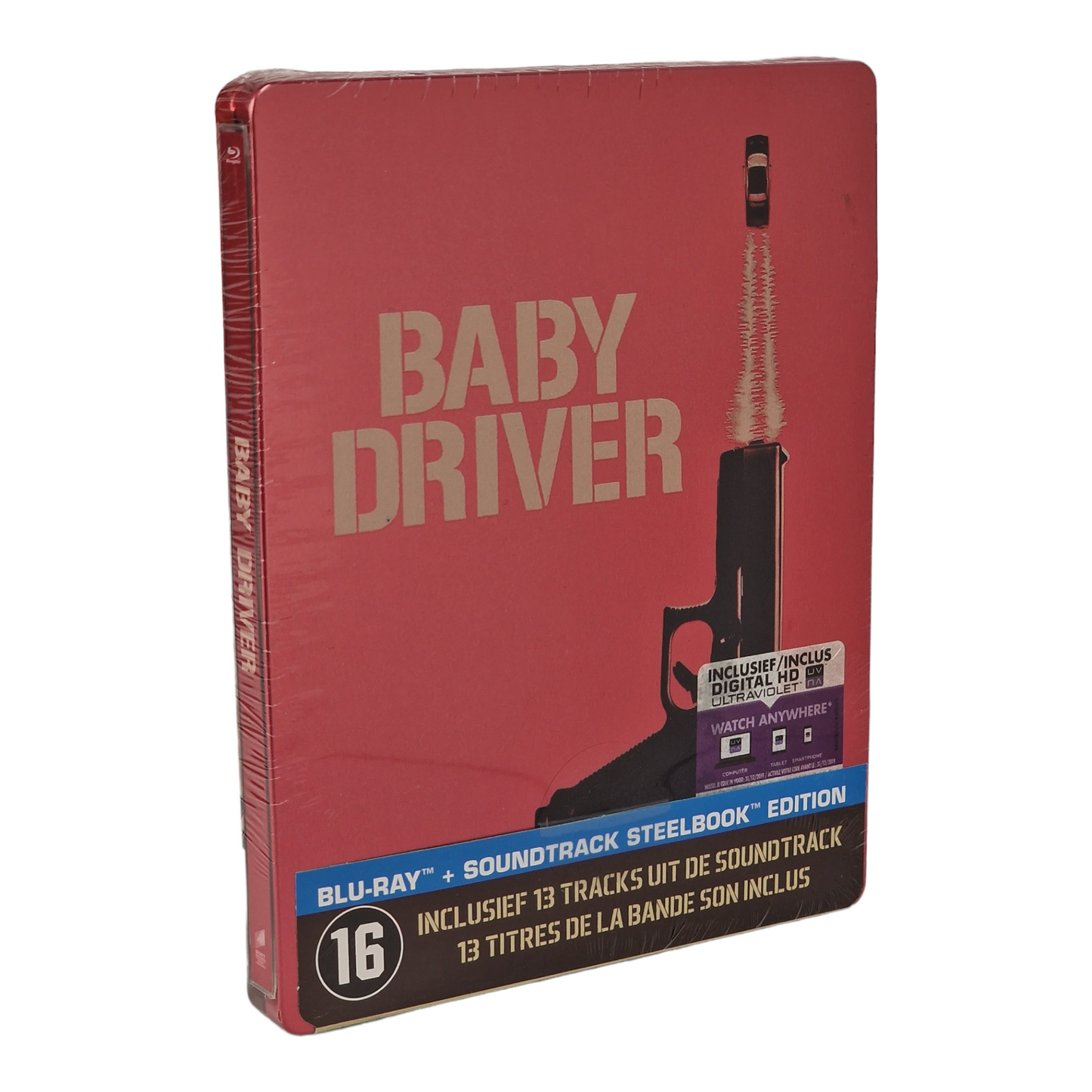 Baby Driver  Blu-ray + CD Steelbook édition Limitée  Kevin Spacey  2017 Zone B