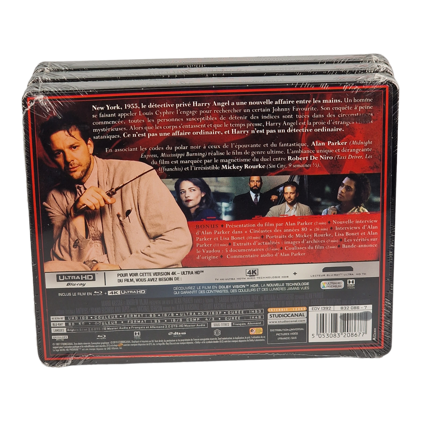Angel Heart 4K Blu-ray SteelBook Exclusif Fnac Region Free Neuf