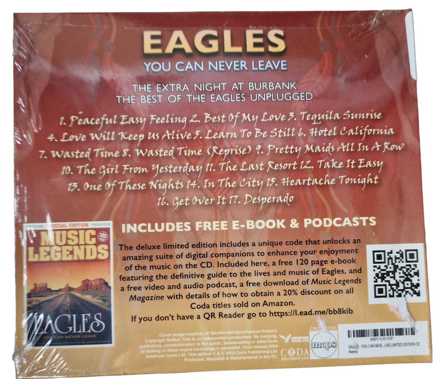 Eagles – You Can Never Leave: CD The Extra Night At Burbank  (The Best Of The Eagles Unplugged)