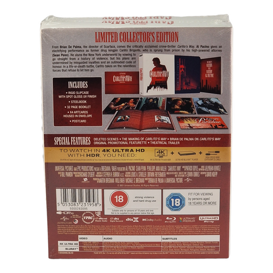 Carlito's Way (1993) - Coffret SteelBook 4K Ultra HD + Blu-ray - Zone libre + Zone B - vue 3