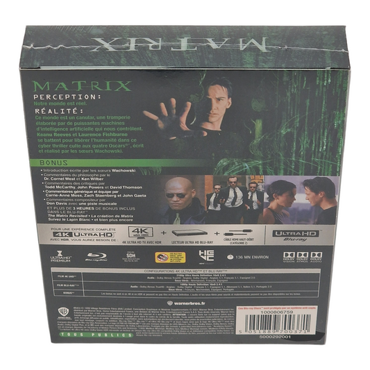 Matrix 4K Ultra HD Blu-ray +Blu-ray SteelBook Keanu Reeves Titans of Cult Zone B