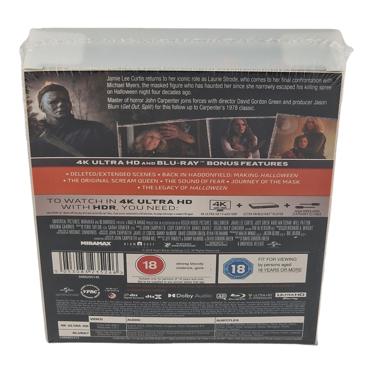 Halloween 4K Ultra HD Blu-ray + Blu-ray SteelBook Titans of Cult Zone B [-18]