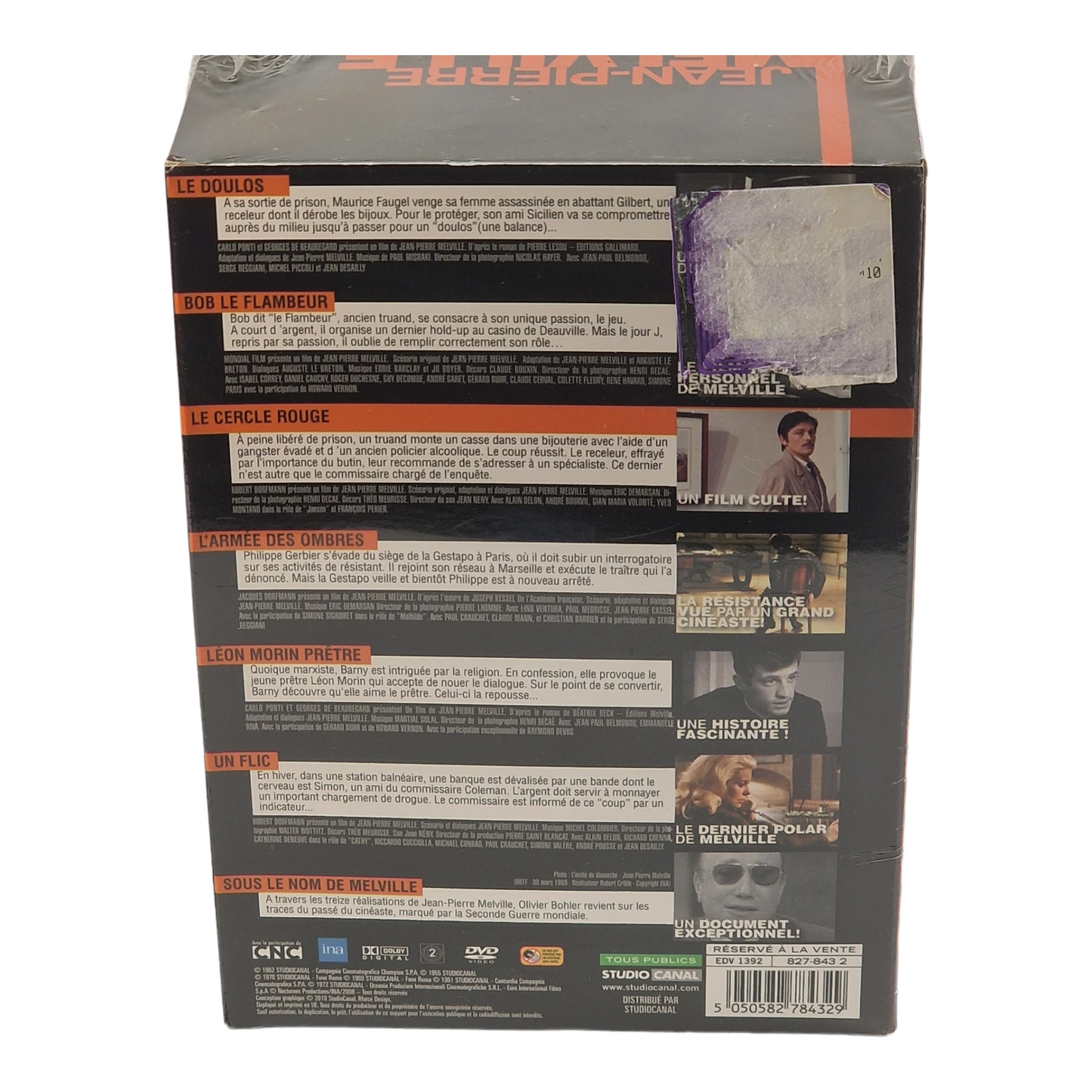 Jean-Pierre Melville Coffret 7 Films DVD Belmondo Alain Delon Lino Ventura Zone 2