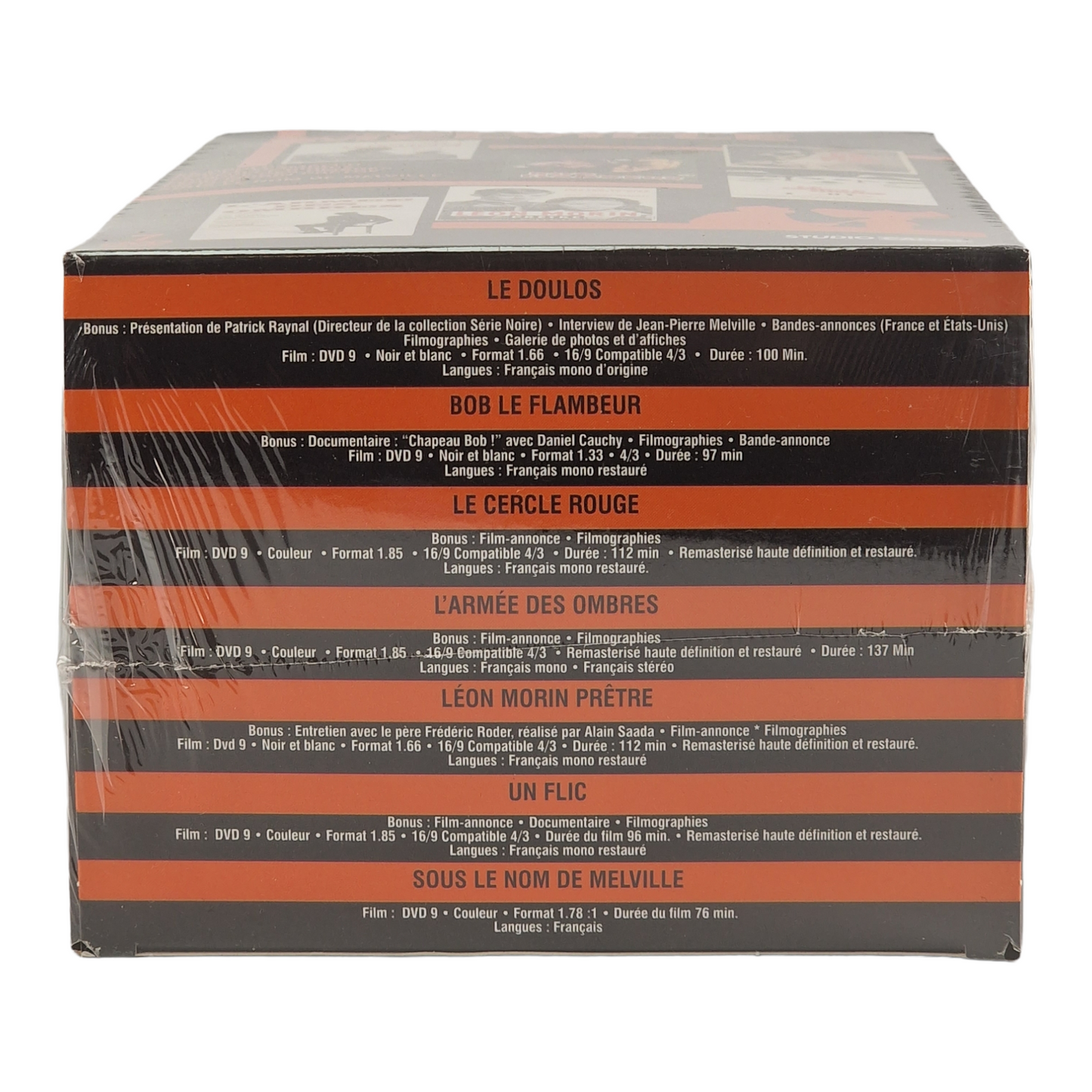 Jean-Pierre Melville Coffret 7 Films DVD Belmondo Alain Delon Lino Ventura Zone 2