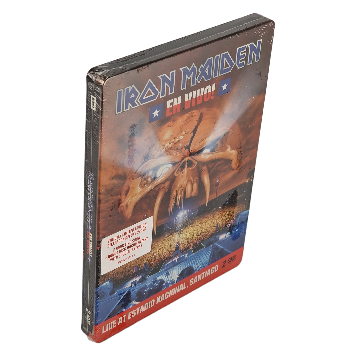 Iron Maiden – En Vivo! (Steelbook Edition) 2 DVD (Live At Estadio Nacional, Santiago)