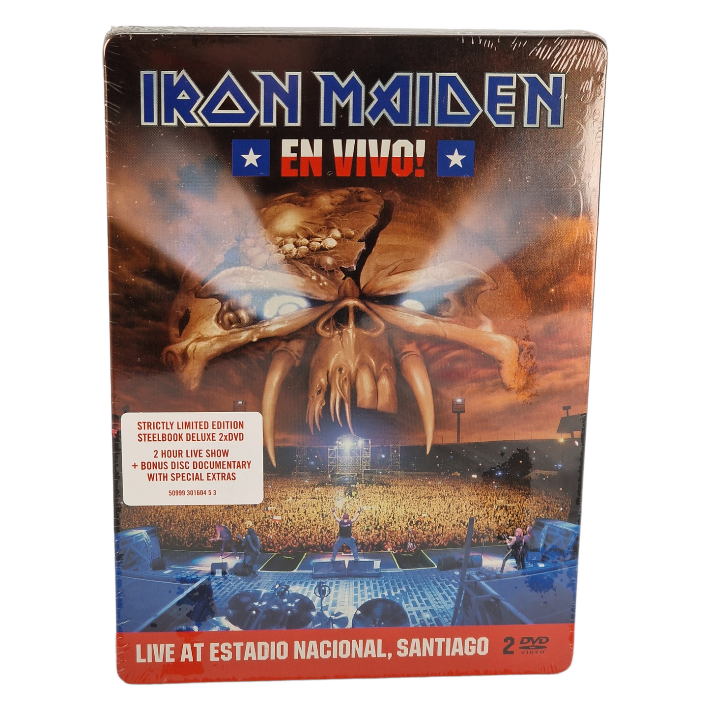 Iron Maiden – En Vivo! (Steelbook Edition) 2 DVD (Live At Estadio Nacional, Santiago)