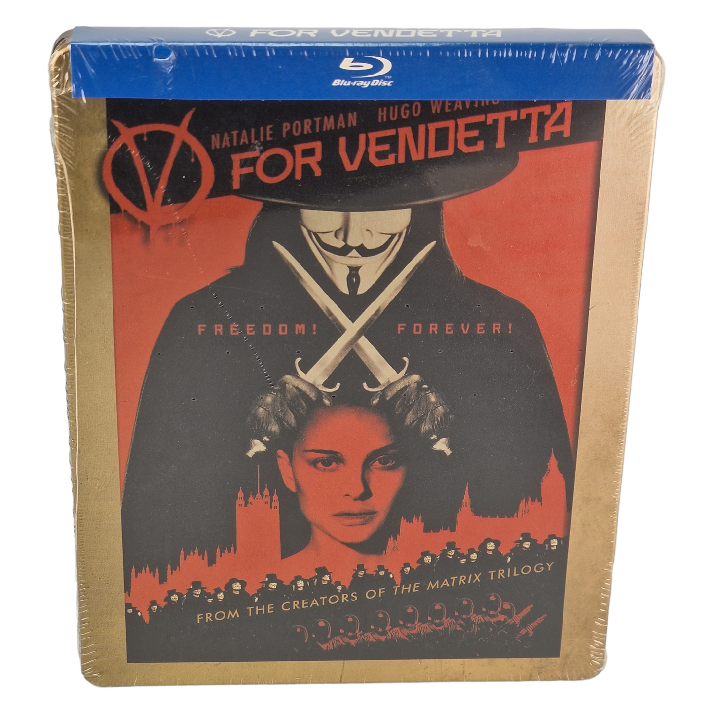 V For Vendetta  Natalie Portman 2005  Blu-ray SteelBook 2013 Region Libre [-18]
