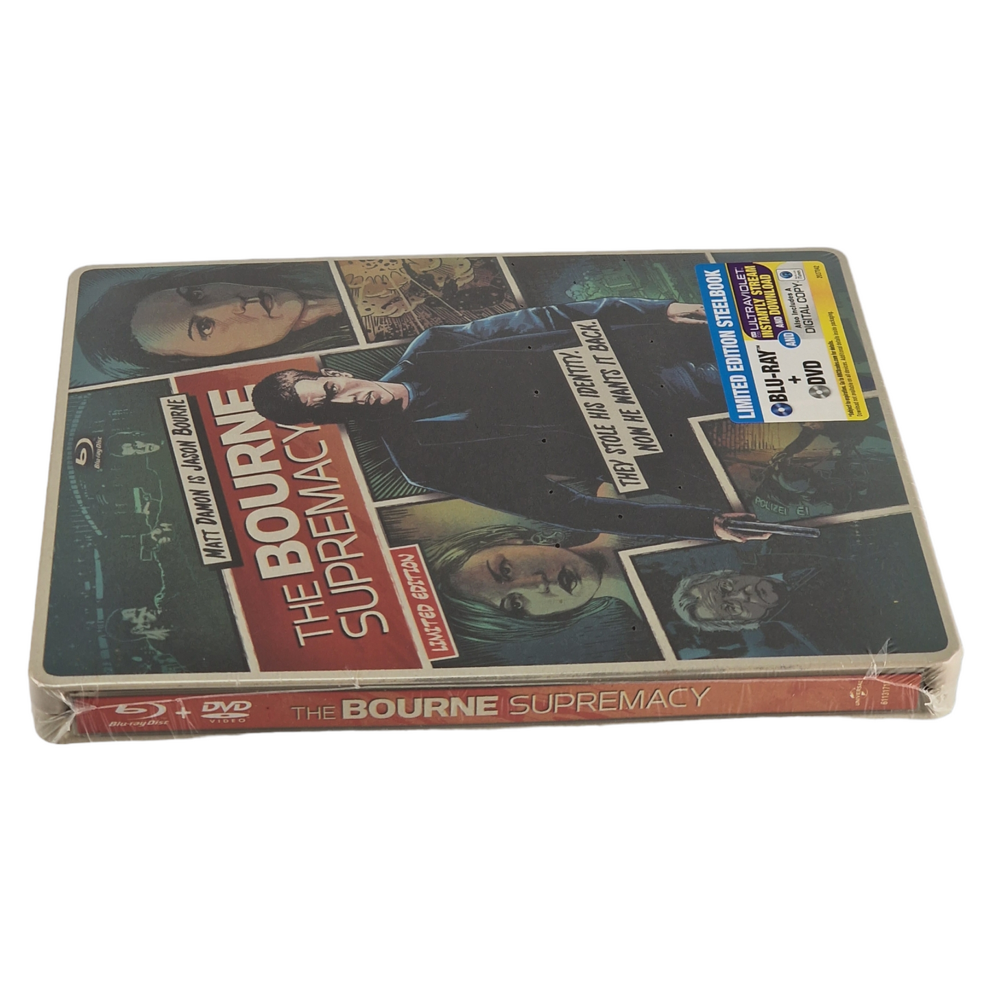 The Bourne Supremacy[Jason Bourne 2 ] Blu-ray + DVD SteelBook Comic Book Zone A