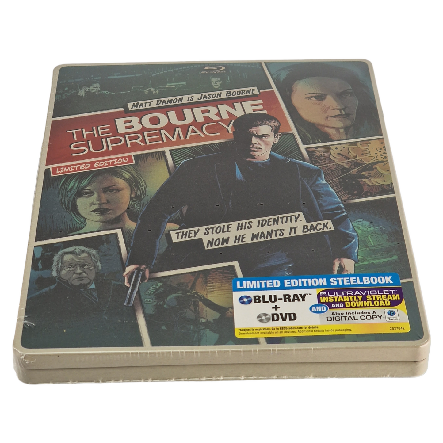 The Bourne Supremacy[Jason Bourne 2 ] Blu-ray + DVD SteelBook Comic Book Zone A