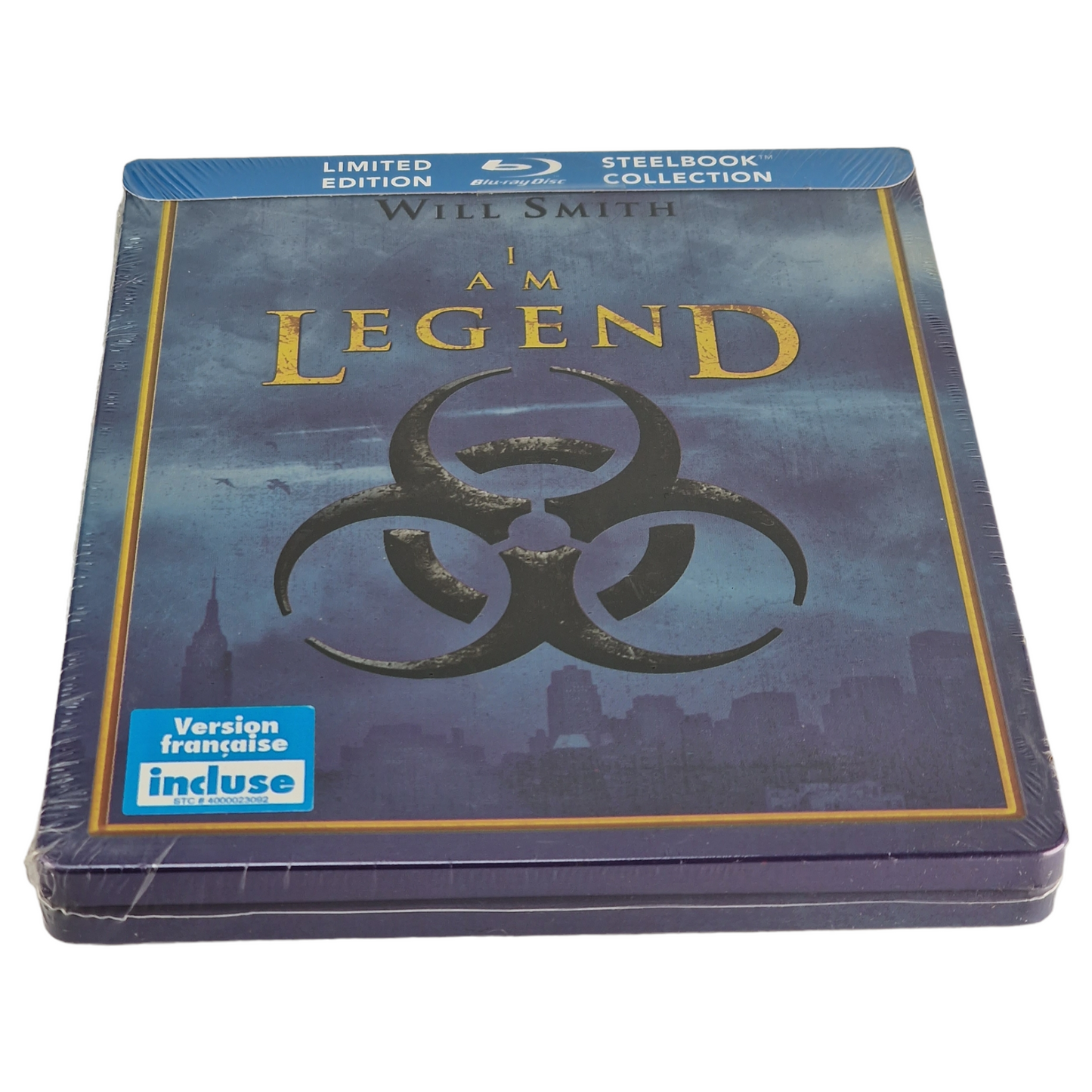 Je Suis Une Légende Will Smith 2007 Blu-ray SteelBook Limitée 2010 Region Libre