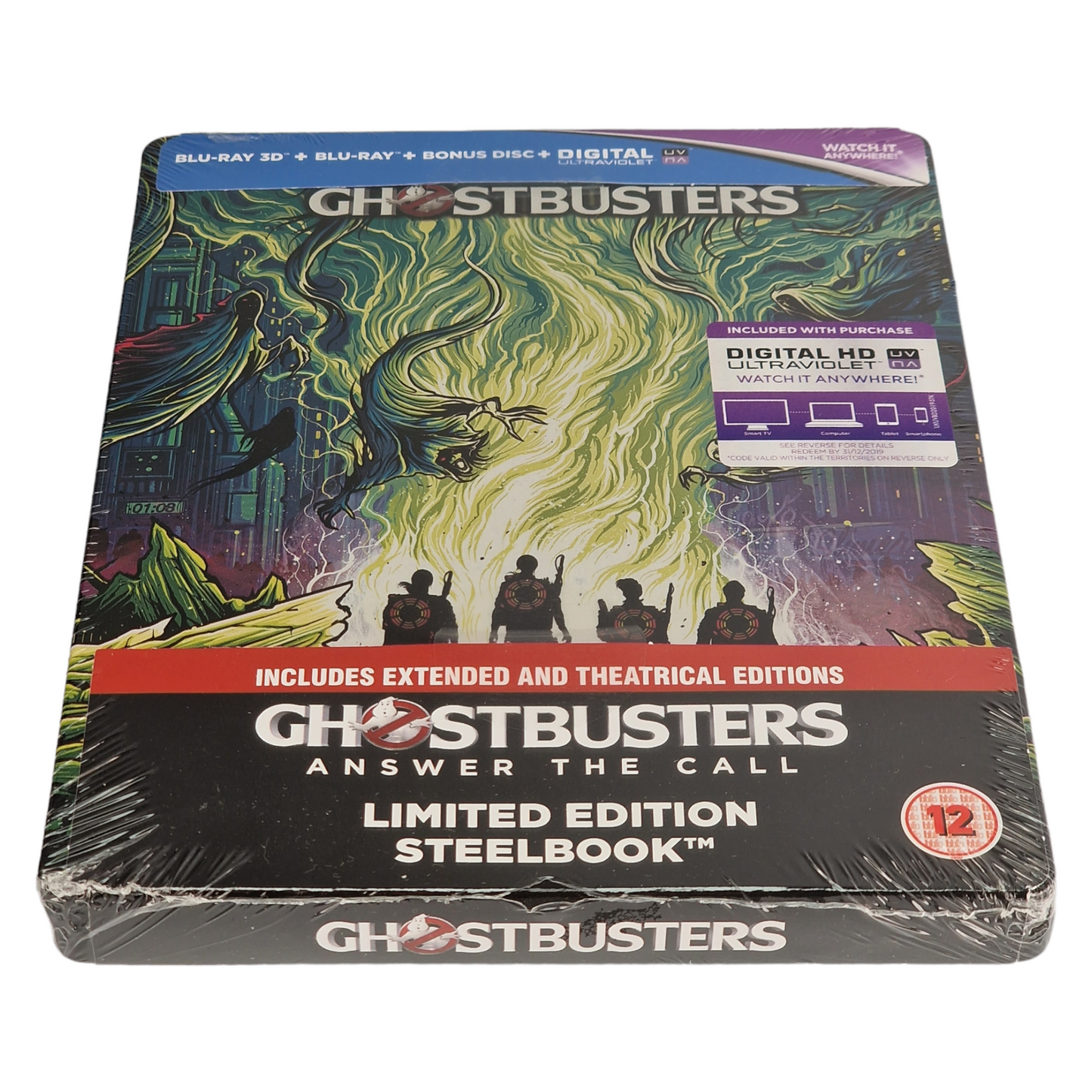 Ghostbusters : Blu-ray 3D + Blu-ray  Steelbook 2016 Zavvi Limitée 2 Cuts Libre