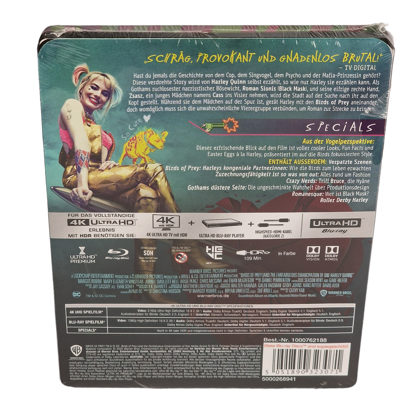 Birds of Prey [la fantabuleuse histoire de Harley Quinn] 4K Ultra HD SteelBook