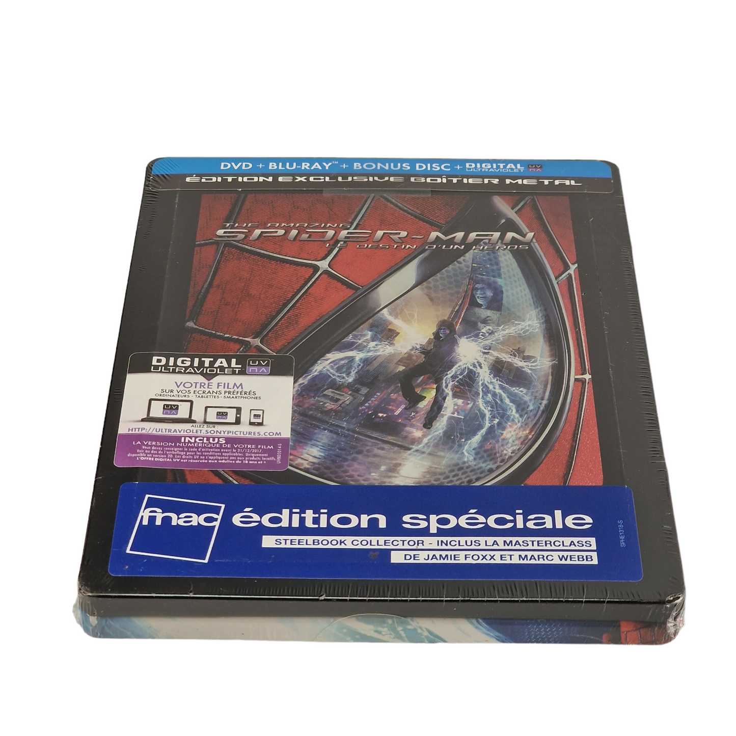 The Amazing Spider-Man 2 Blu-ray + DVD SteelBook Débossé Limitée Fnac 2014   Libre