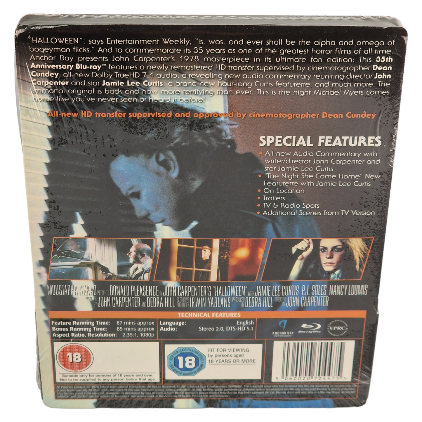 Halloween: John Carpenter Blu-ray SteelBook Zavvi Débossé 2013 Zone B [-18]