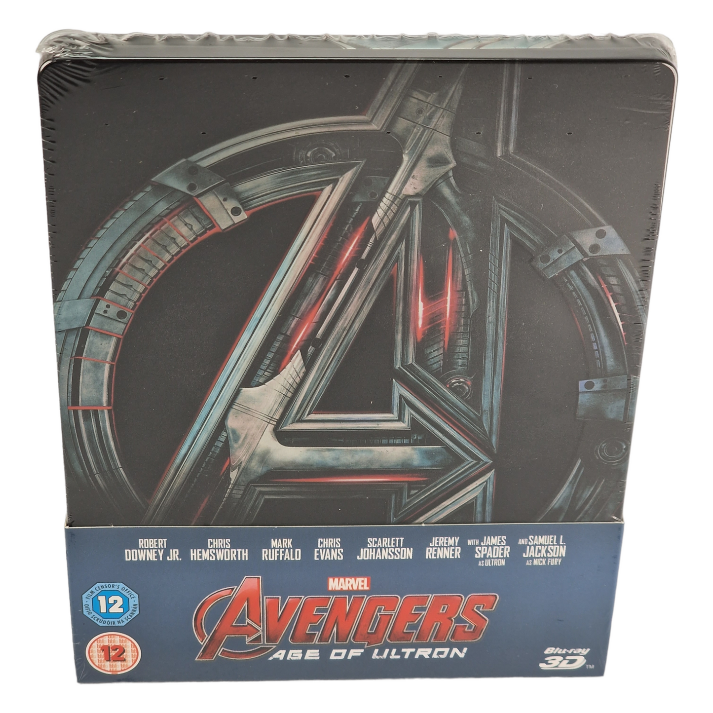Avengers:Age of Ultron Blu-ray 3D + 2D Steelbook Zavvi Limitée 2015 Région Libre