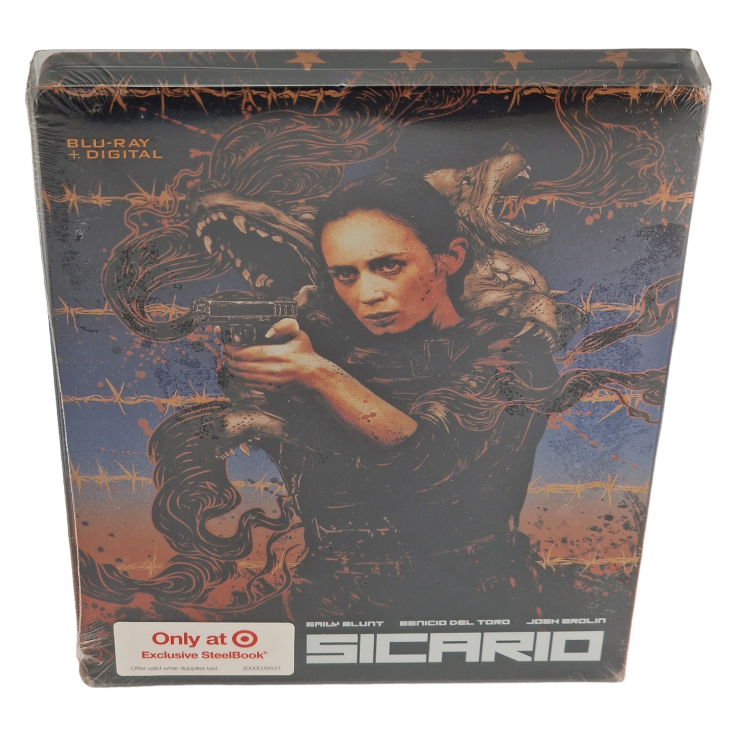 Sicario 2015 Blu-ray Steelbook Target Emily Blunt, Benicio del Toro 2021 Zone A