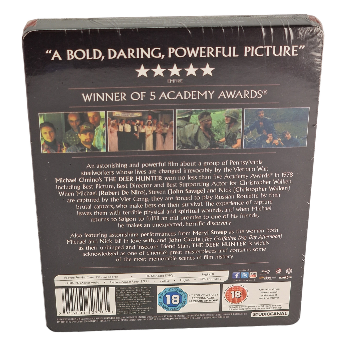 Voyage au bout de l'enfer SteelBook Blu-ray Zavvi Éd limitée Robert De Niro[-18]