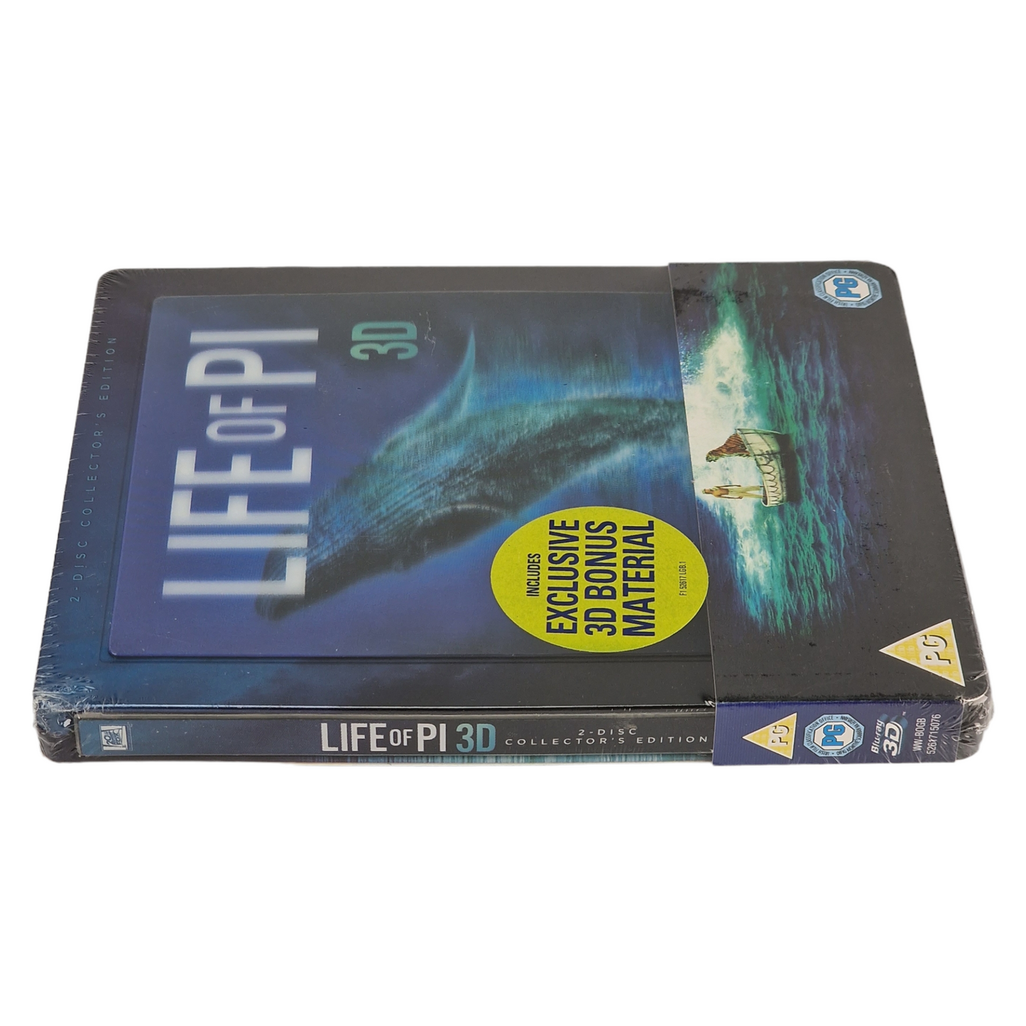 L'Odyssée de Pi Blu-ray 3D + 2 D SteelBook Zavvi Lenticulaire 2013 Region Libre