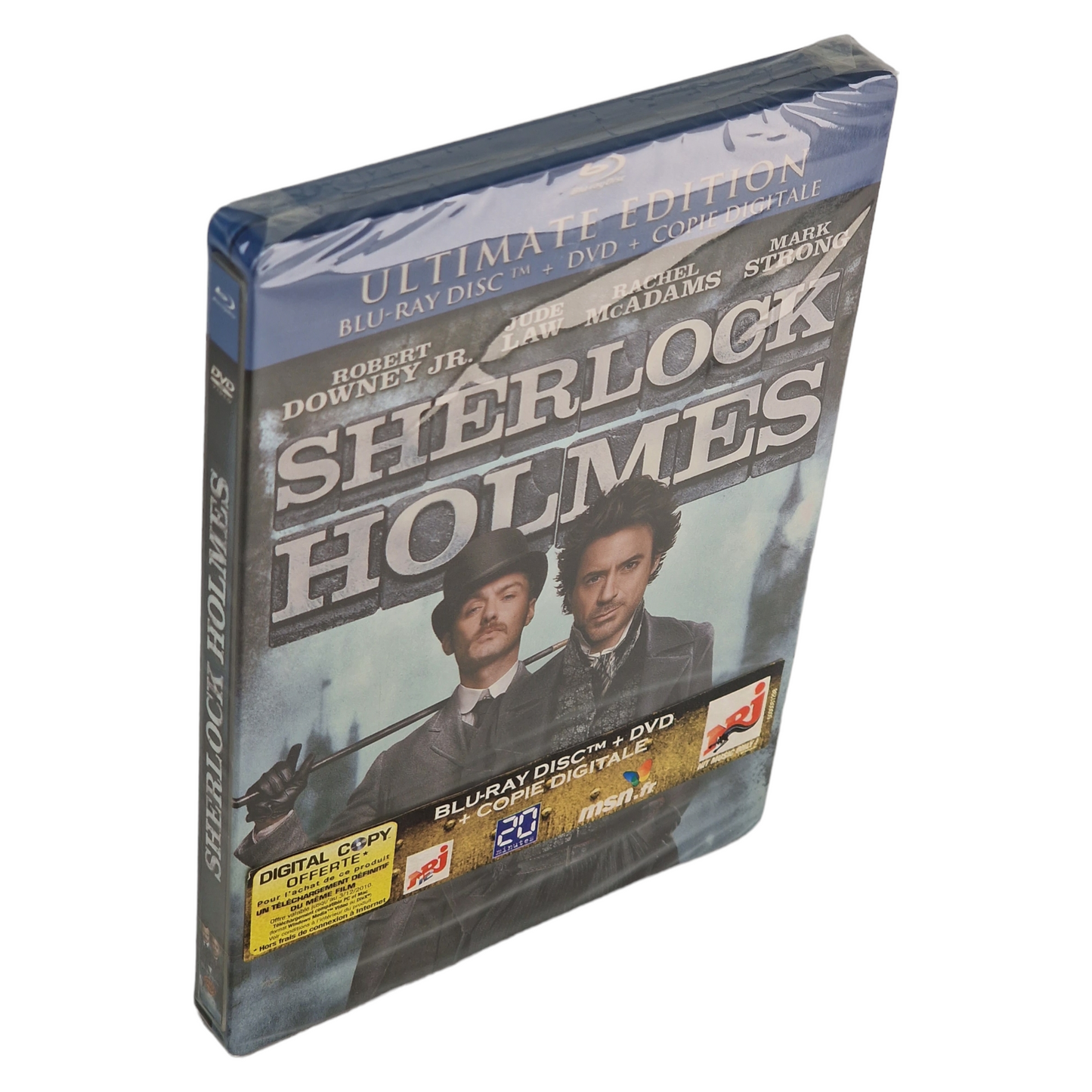 Sherlock Holmes Blu-ray + DVD SteelBook édition Ultime Guy Ritchie 2010 Zone B