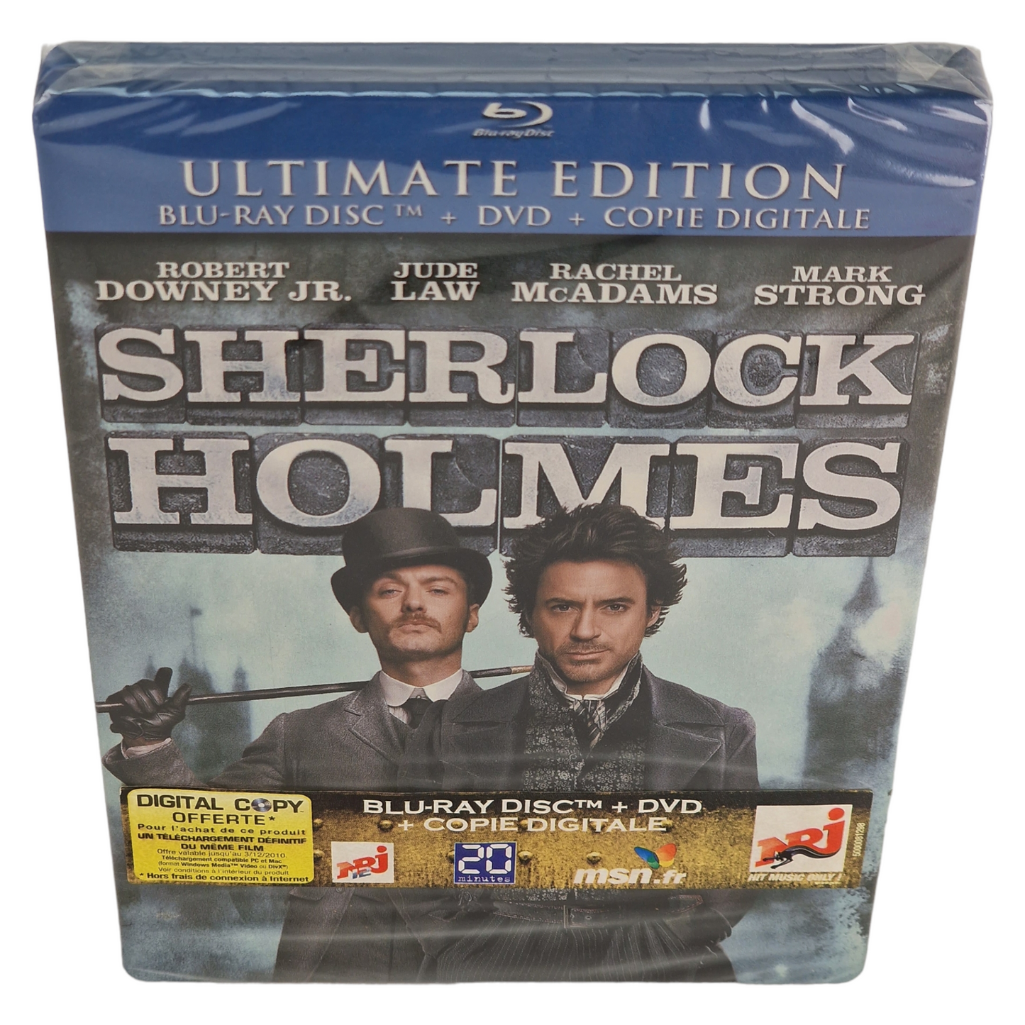 Sherlock Holmes Blu-ray + DVD SteelBook édition Ultime Guy Ritchie 2010 Zone B