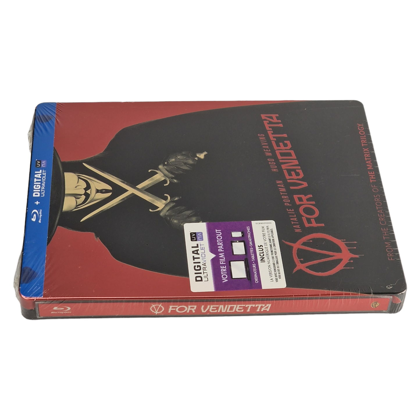 V for Vendetta   Blu-ray SteelBook  Débossé Natalie Portman  2016 Region B [-18]