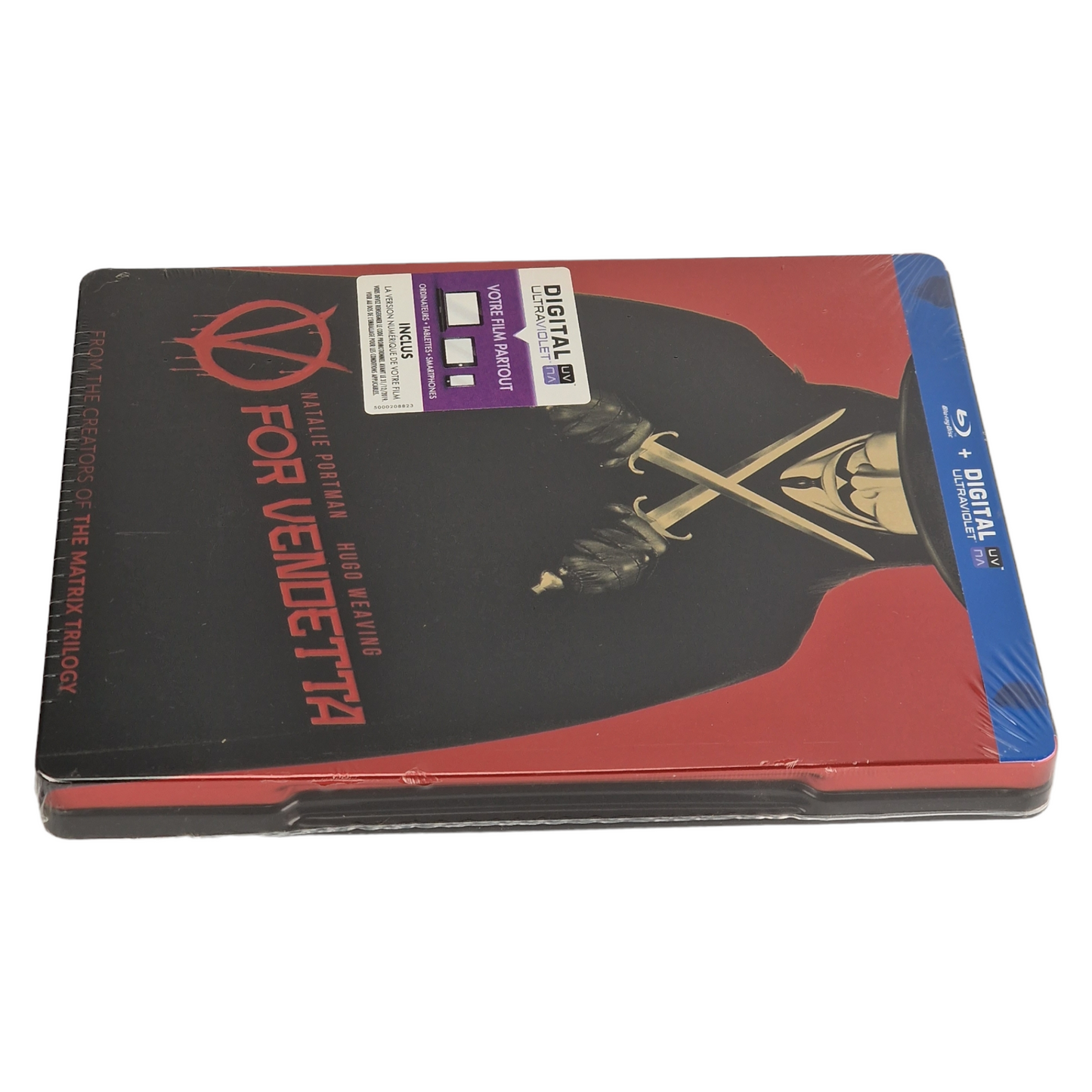 V for Vendetta   Blu-ray SteelBook  Débossé Natalie Portman  2016 Region B [-18]