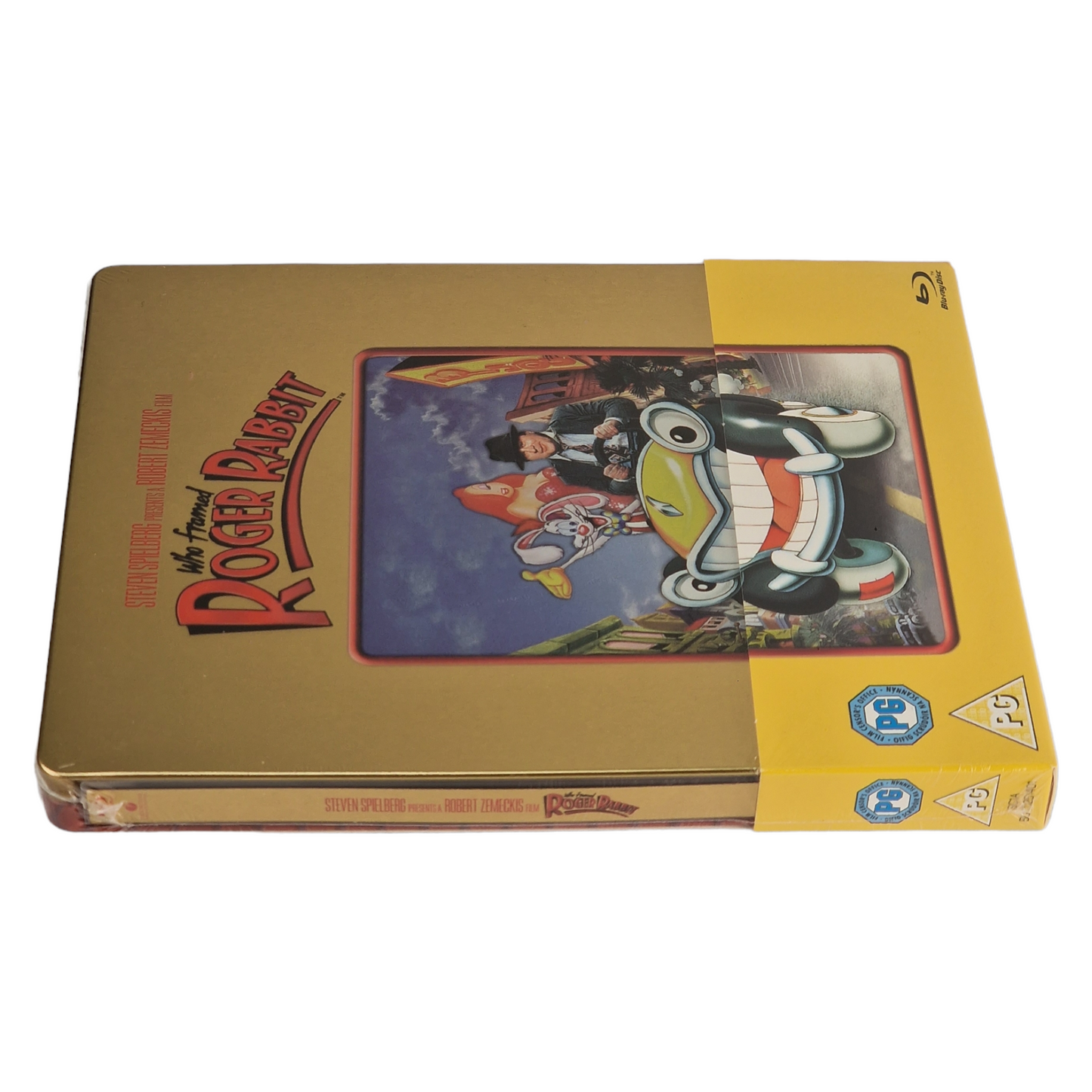 Who Framed Roger Rabbit Blu-ray SteelBook Zavvi Gold  édition Disney Region B