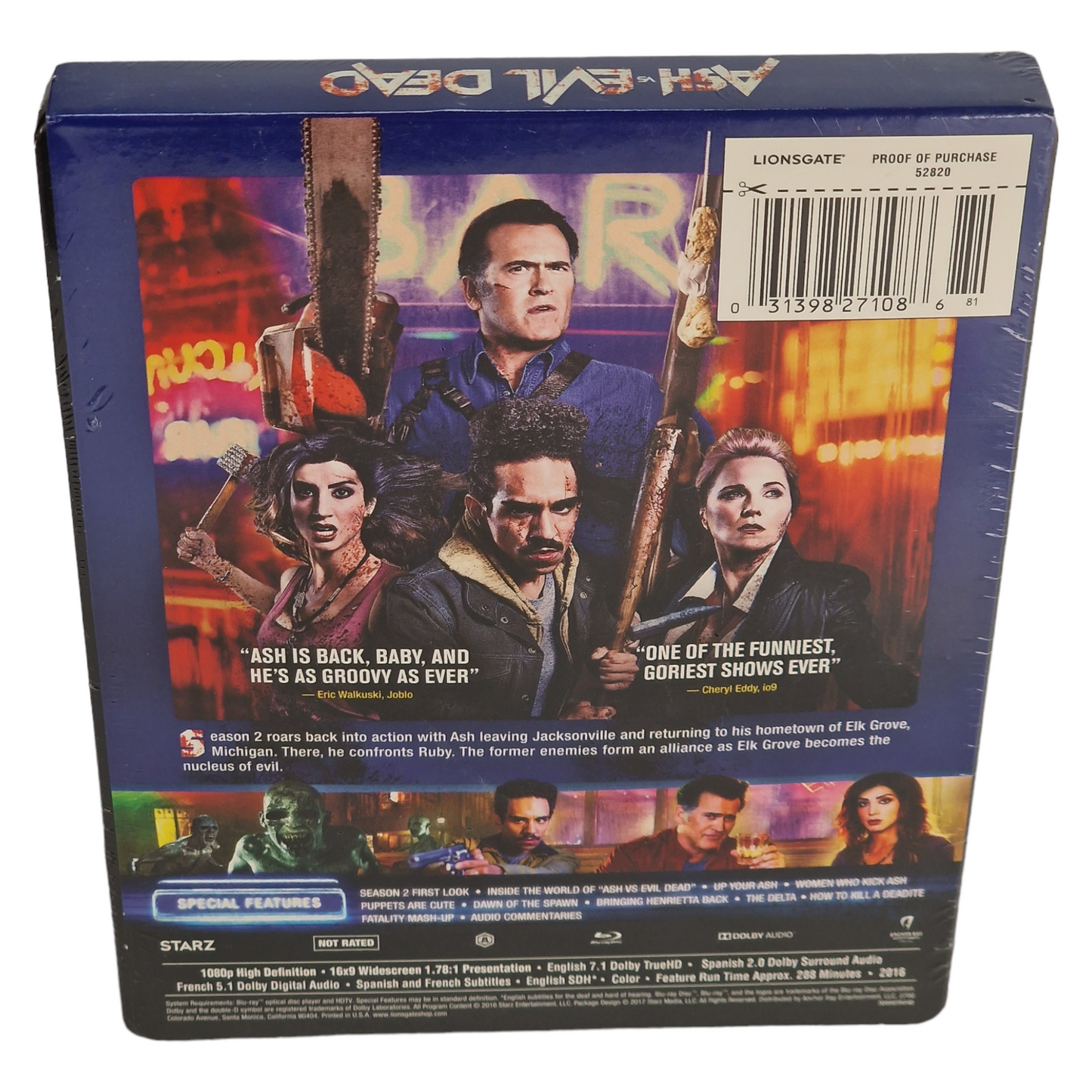 Ash vs Evil Dead: Deuxième saison Blu-ray  Steelbook  limitée 2017  Region Libre
