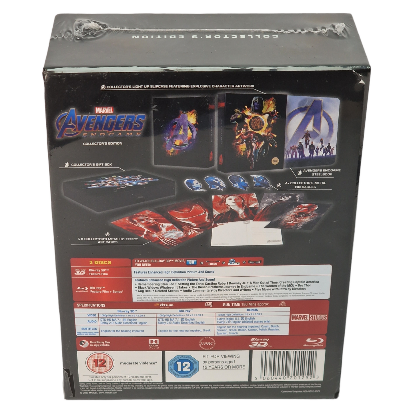 Avengers: Endgame  Blu-ray 3D + Blu-ray Coffret Blu-ray Steelbook 1500 Ex Libre