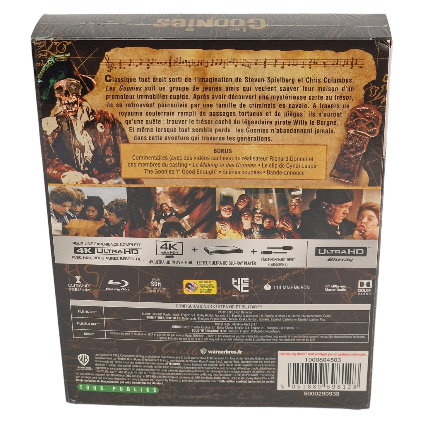 Les Goonies 4K Ultra HD Blu-ray + Blu-ray SteelBook Titans of Cult Region B