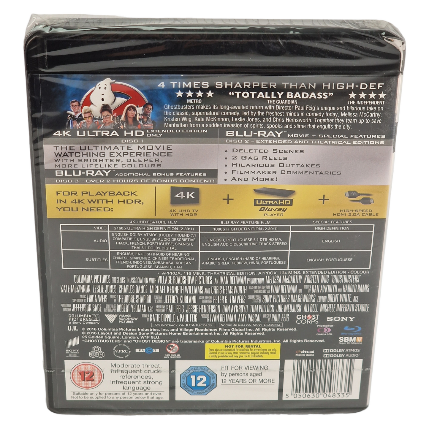 Ghostbusters: Answer the Call 4K Ultra HD + Blu-ray Paul Feig 2016 Région libre