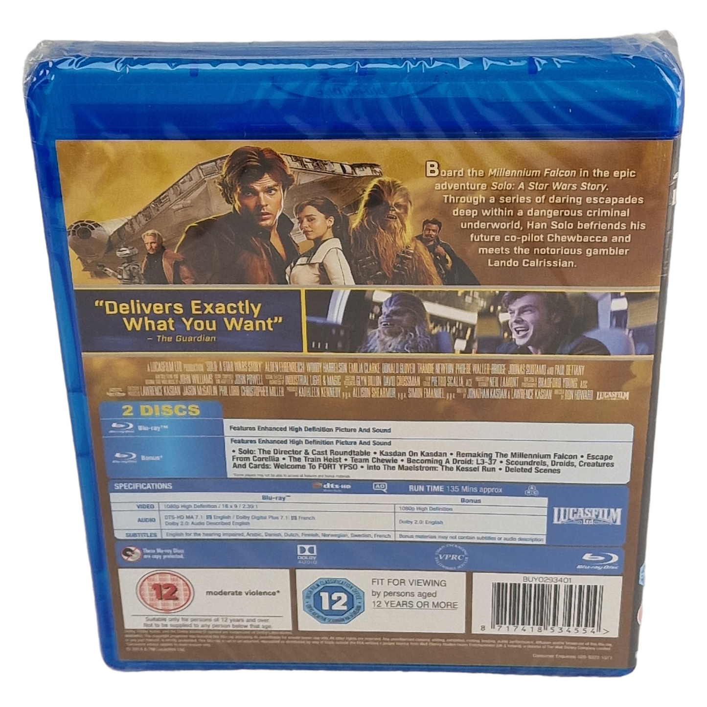Solo: A Star Wars Story Blu-ray VF[UK Import]