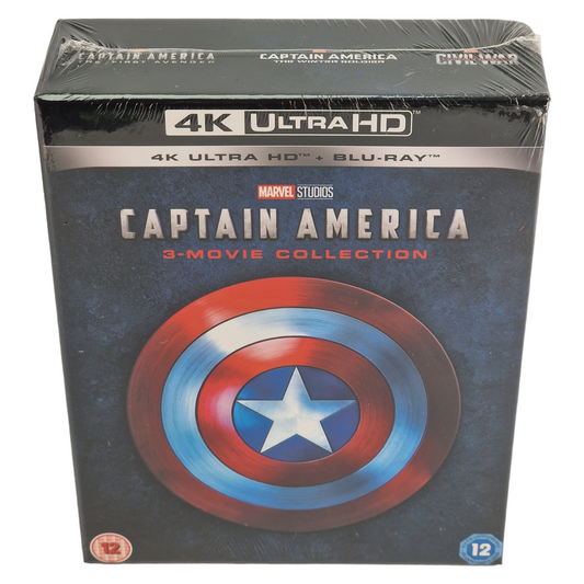 Captain America 4K Blu-ray : Collection de 3 films ,VF  Sans région