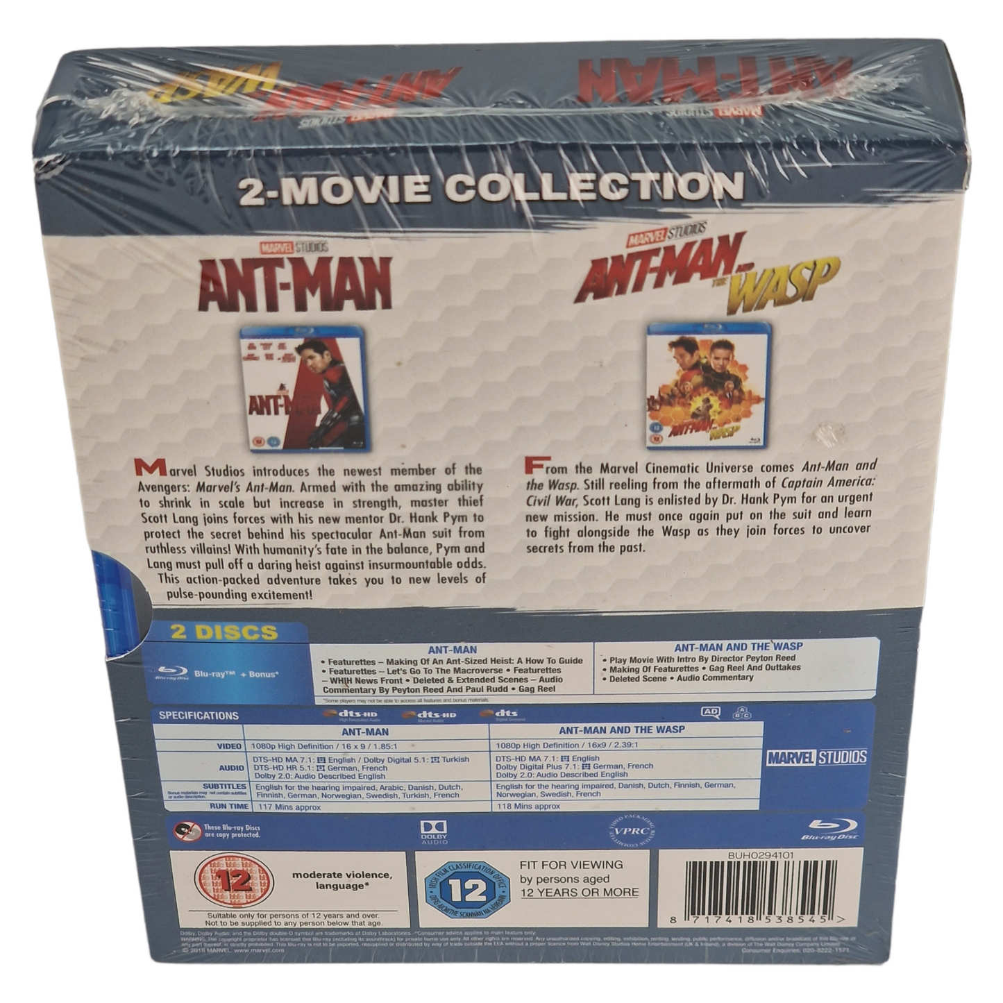 Ant-Man: 2-Movie Collection Blu-ray Marvel  | 2015-2018 [ UK Import]