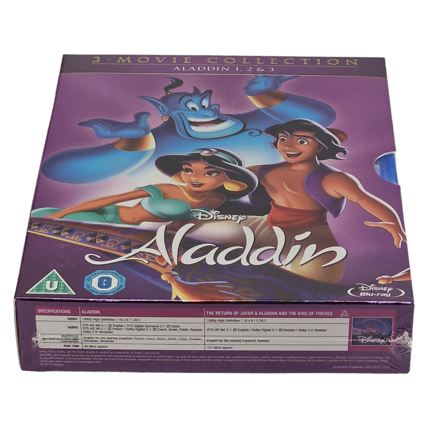 Aladdin : 3 films Collection Blu-ray	 [UK Import]  [Region Free] Version Originale