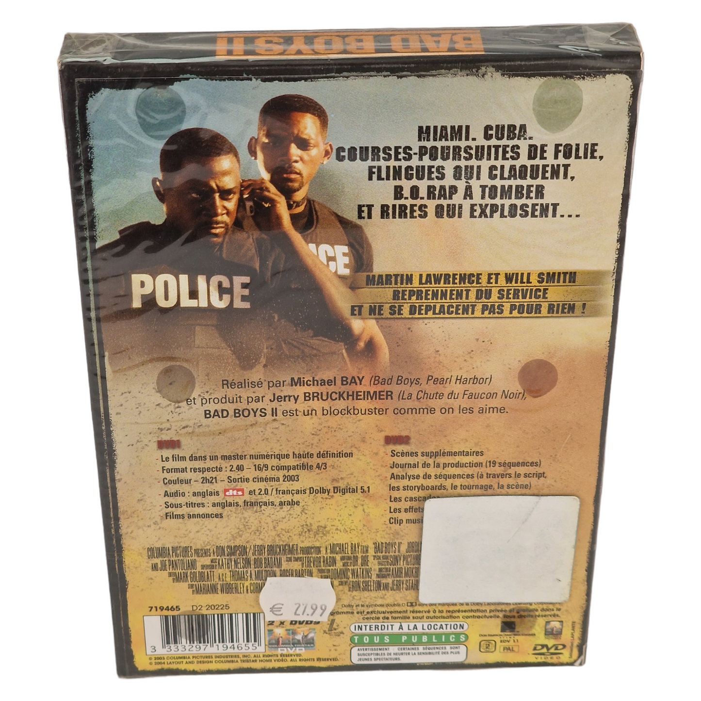 Bad Boys II - 2 DVD Édition Collector  France Région 2 __  2003