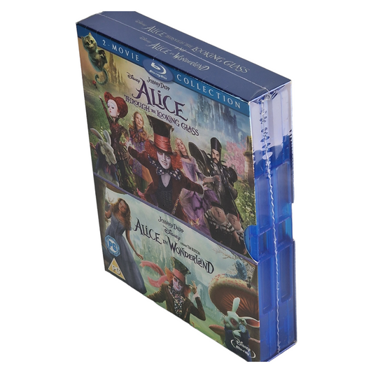 Alice au pays des merveilles - Collection 2 films (2010-2016) - Coffret Blu-ray - Zone A + Zone B - vue 2
