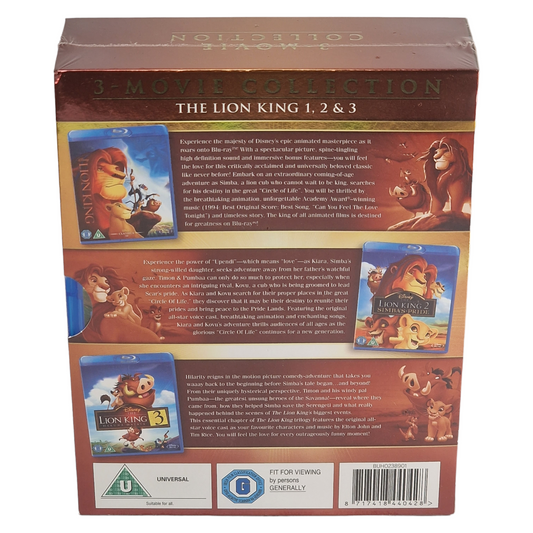Le Roi Lion 2 + Le Roi Lion 3 (1998-2004) - Coffret Blu-ray - Zone B - vue 2