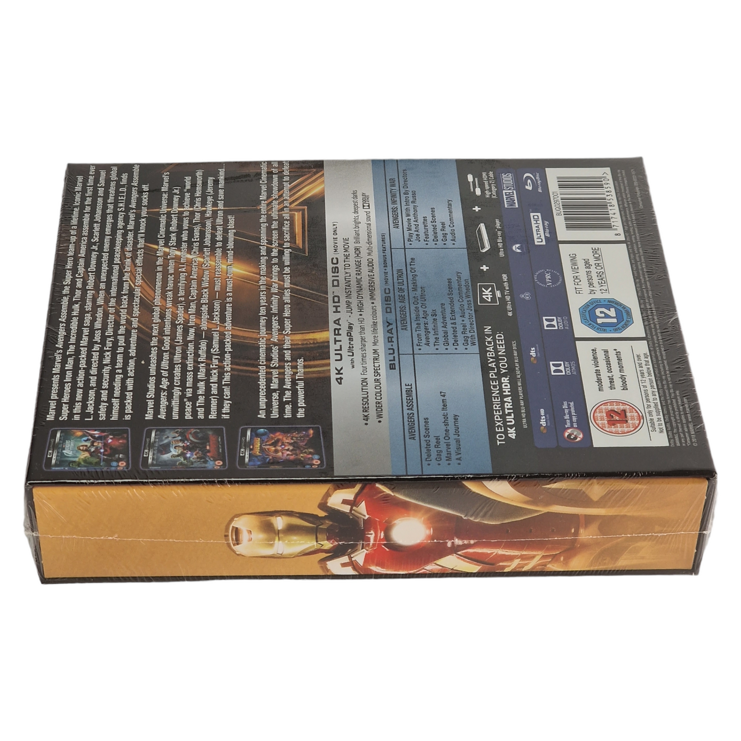 Avengers 4K Ultra HD  : 3 films Collection  Blu-ray  [UK Import] Version Originale Sans région
