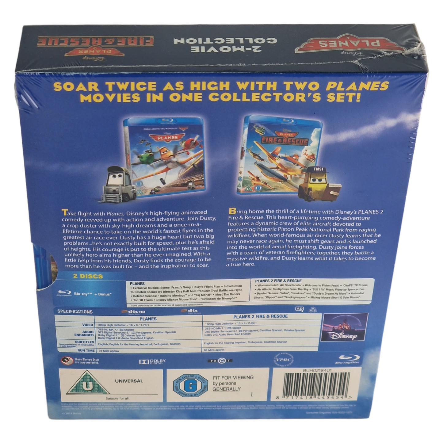 Planes : 2-Films  Blu-ray	 [UK Import] Version Originale