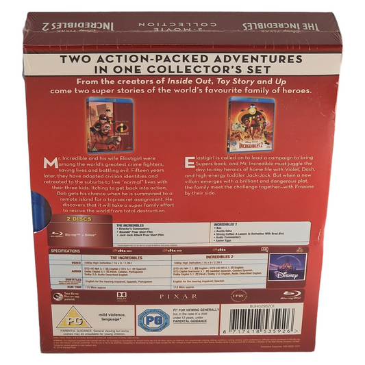 Les Indestructibles - Collection 2 films (2004-2018) - Coffret Blu-ray - Zone B - vue 2