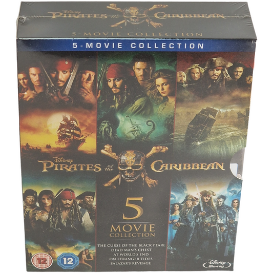Pirates des Caraïbes : Collection de 5 films Blu-ray Disney [UK Import]