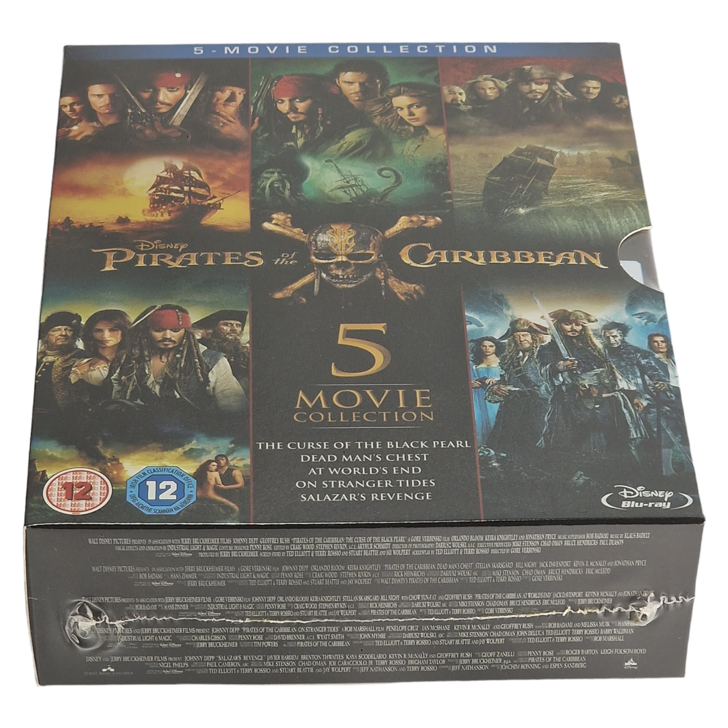 Pirates des Caraïbes : Collection de 5 films Blu-ray Disney [UK Import]