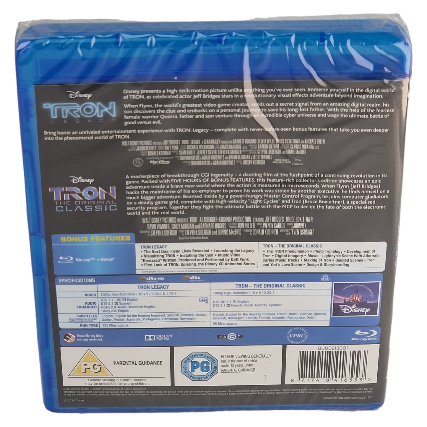 TRON / TRON: Legacy Blu-ray  [UK Import]  Version Originale