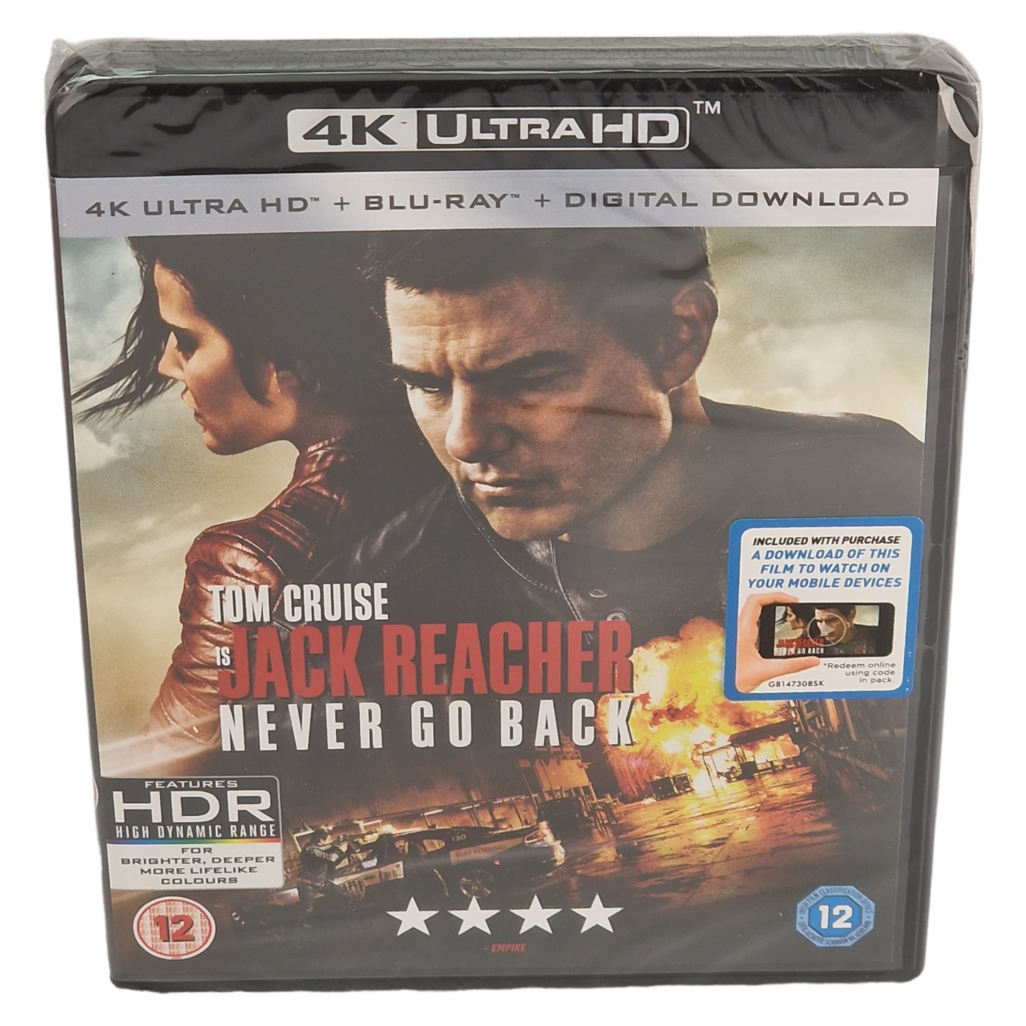 Jack Reacher : Never Go Back 4K Ultra HD + Blu-ray [UK Import]  Version Française