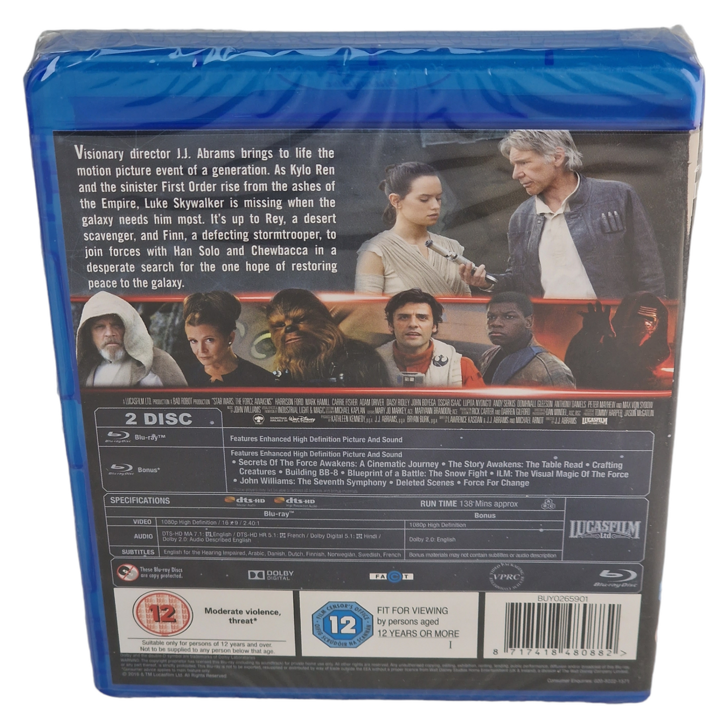 Star Wars : Le réveil de la force Blu-ray  [UK Import]  Version Française