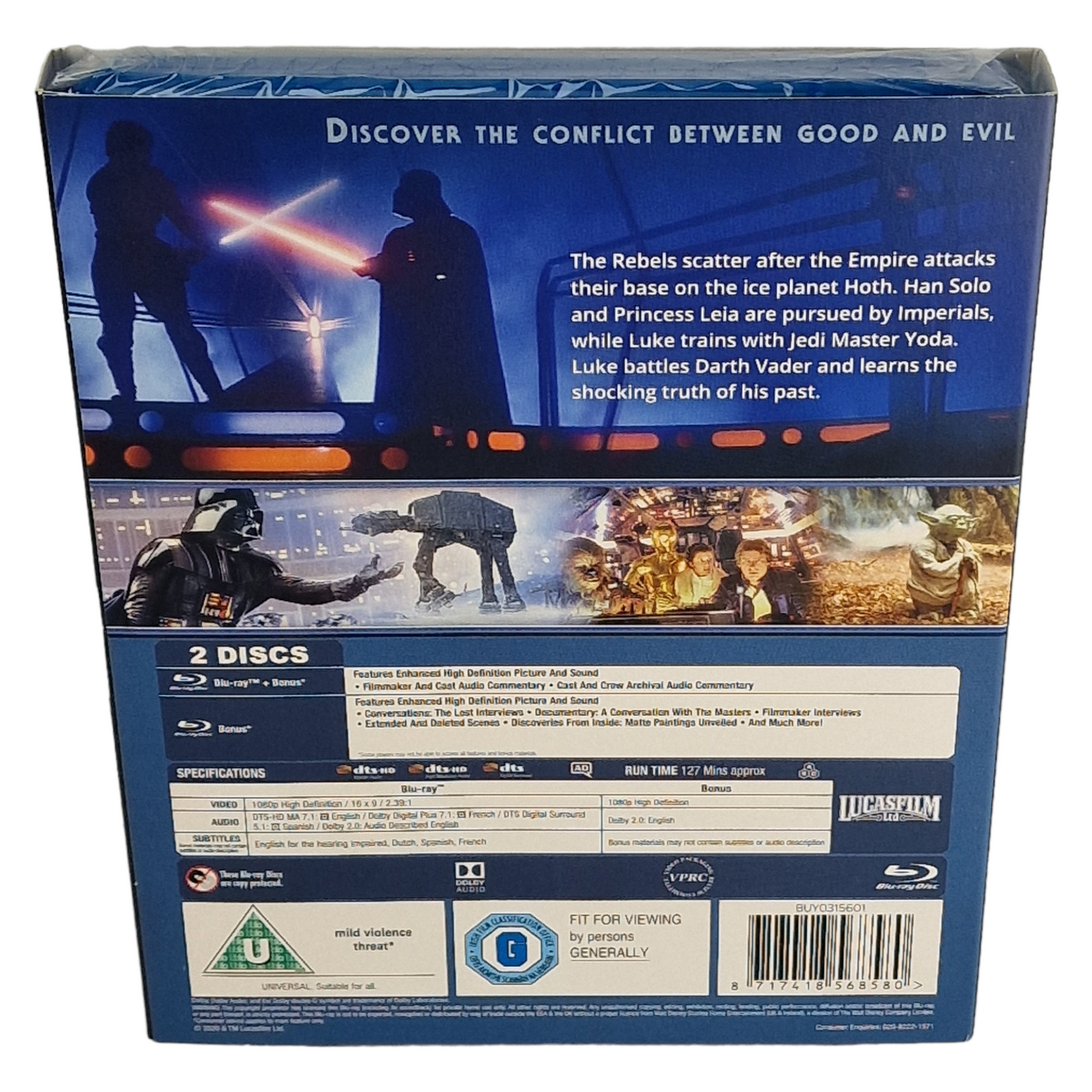 Star Wars, épisode V : L'Empire contre-attaque +étuit [UK Import]  Version Française