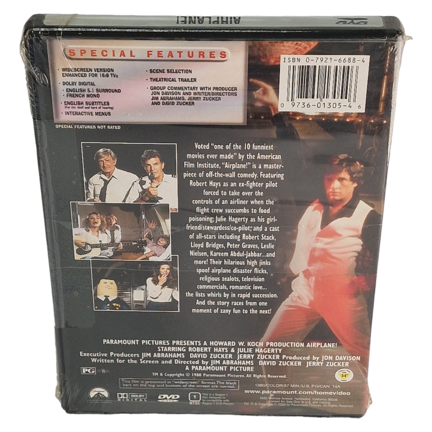Y a-t-il un pilote dans l'avion ? DVD   VF  ___ US Import  Région 1 __2000 Neuf