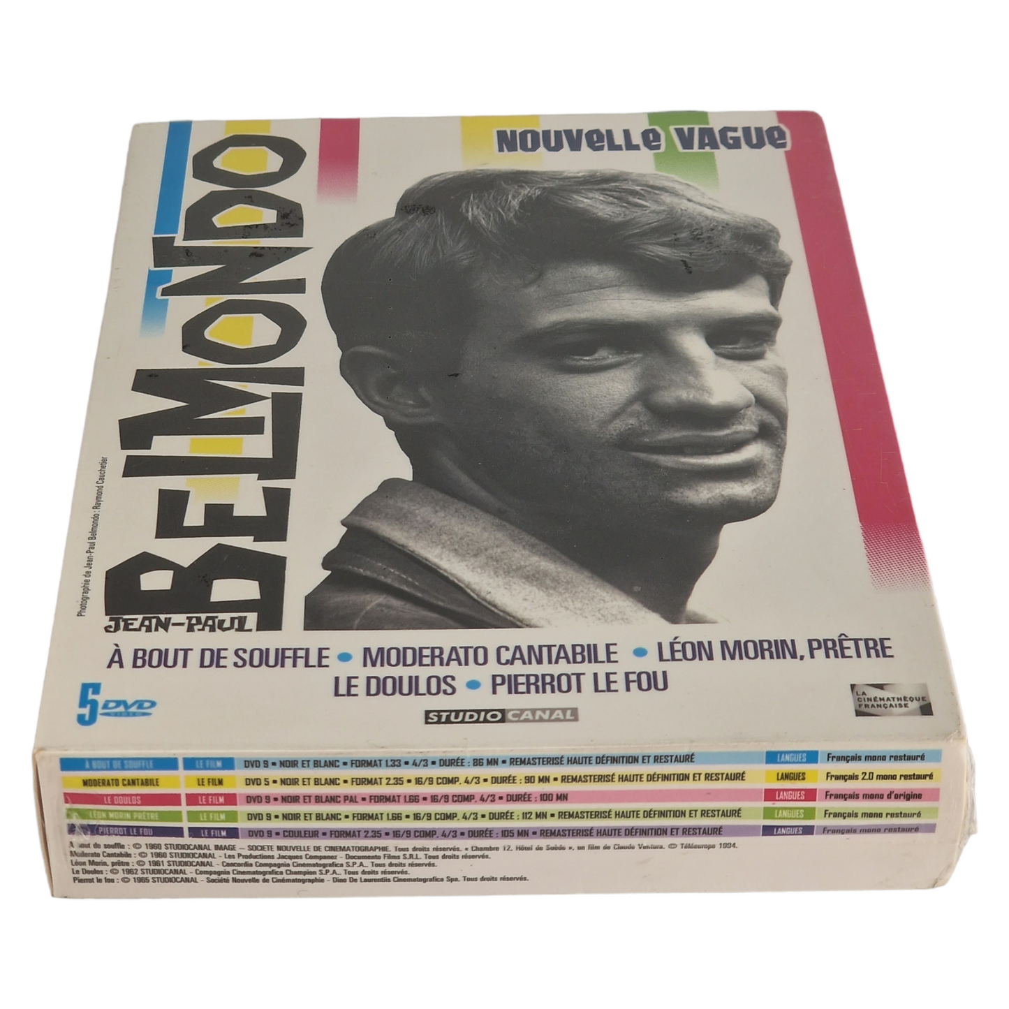 Jean-Paul Belmondo-Nouvelle Vague-Coffret 5 DVD france Region 2 VF  2009